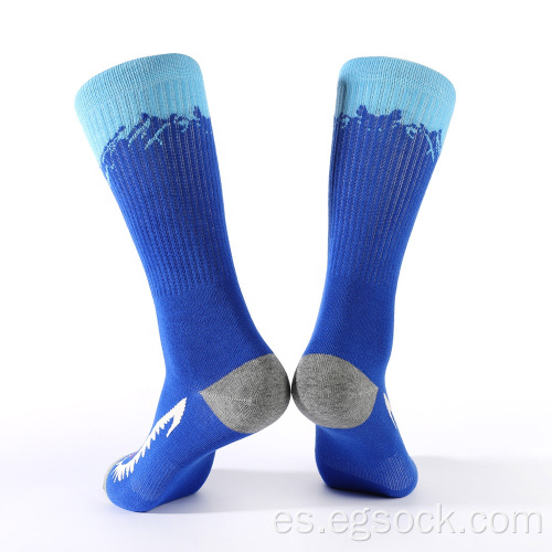 calcetines de compresión con patrón de jacquard con aguja de tejer
